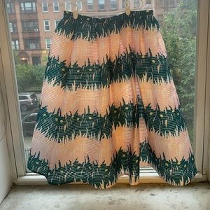 Colorful A-line skirt